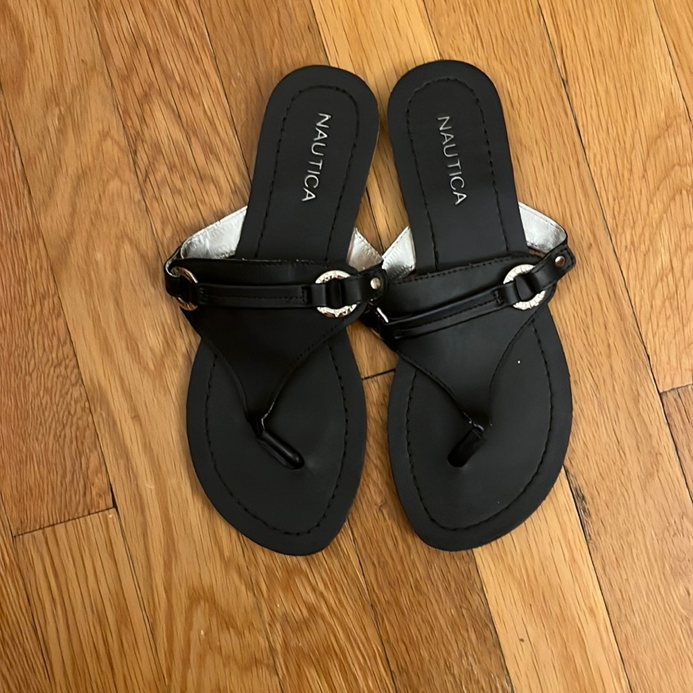 Black Nautica Sandals